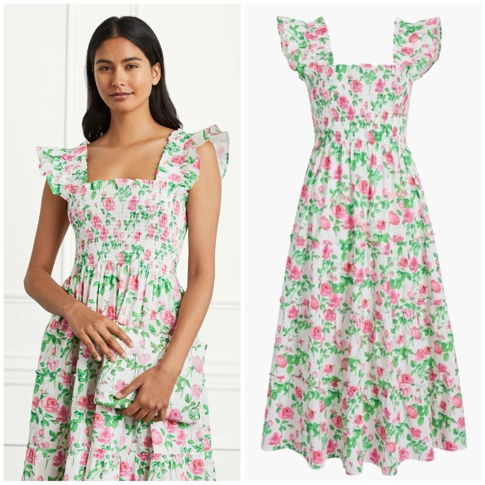 Hill House Pink and Green Ellie Nap Dress